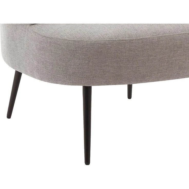 Vente-unique - CAMEDO - Sessel mit gerader Rückenlehne - Metall - Grau - 80 x 74 x 73 cm – Bild 6