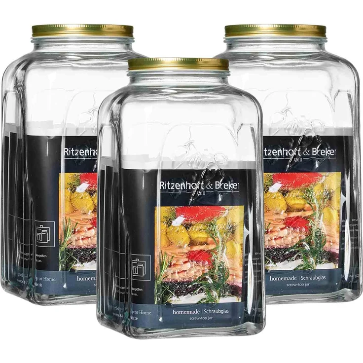 Ritzenhoff & Breker Homemade Einmachglas 5 l 3er Set - DS – Bild 1