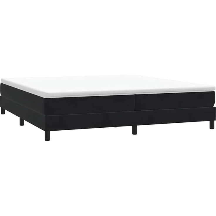 vidaXL Boxspringbett ohne Matratze Schwarz 200x220 cm Samt 3315893 – Bild 3