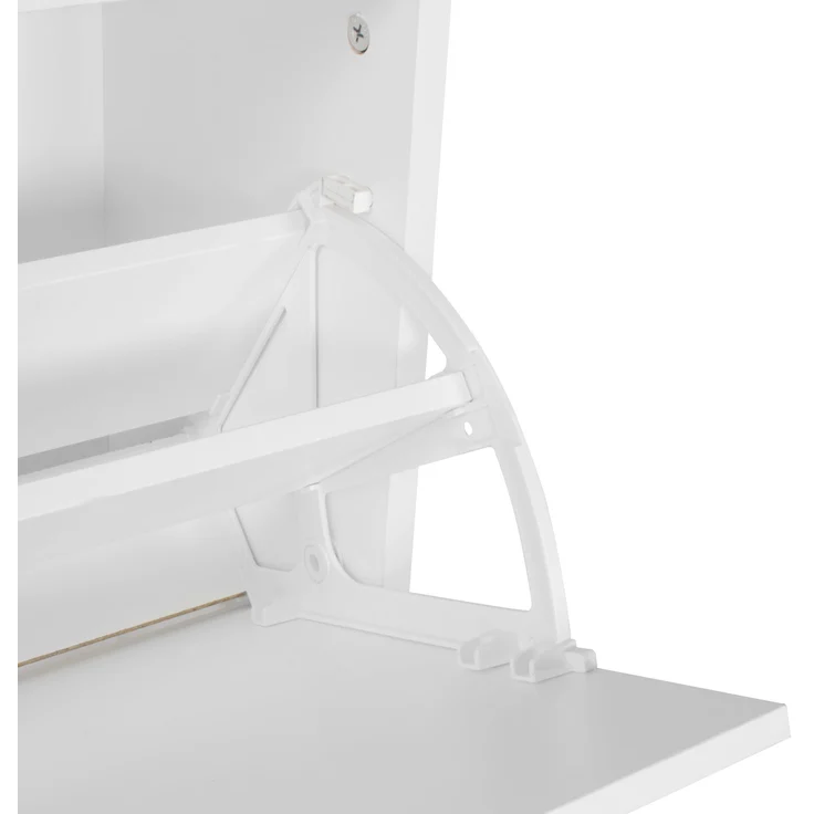 Wohnling Wand-Garderobe JANA mit Spiegel & Schuhschrank, Spanplatte weiß – Bild 10