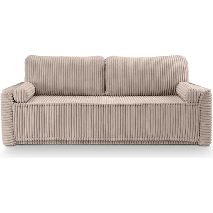 Schlafsofa (B/H/T: 225x96x93 cm) in Grau-Beige – Bild 4