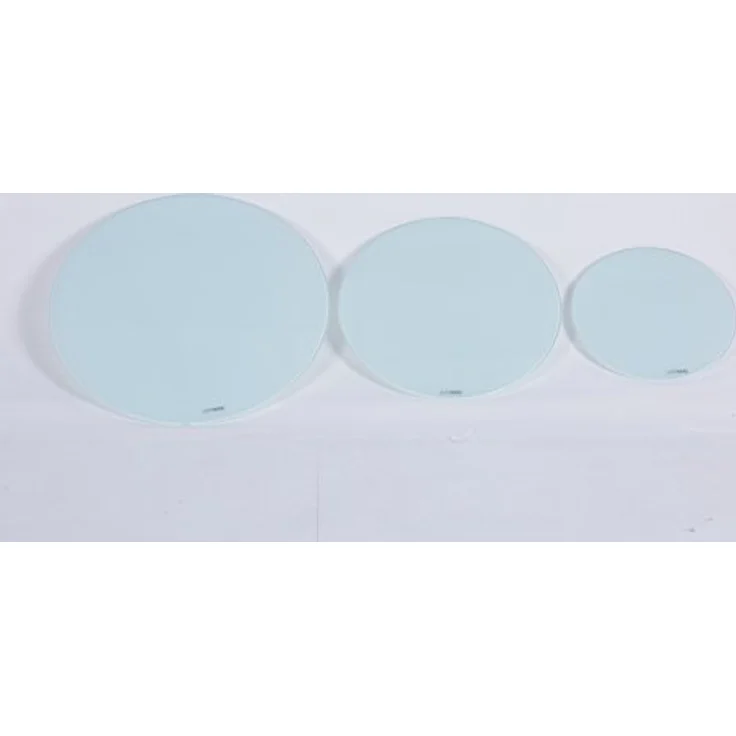 HOOZ Tischplatte Glasplatte Sicherheitsglas Transparent/Schwarz/Weiß Ø30–50cm 6mm Rund (1 St) – Bild 4