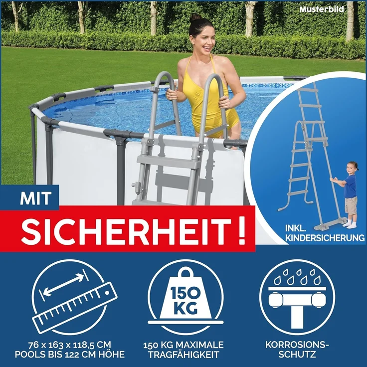 Bestway Pool-Set Power Steel Comfort Jet Series Oval 610x366x122 cm 92855 – Bild 7