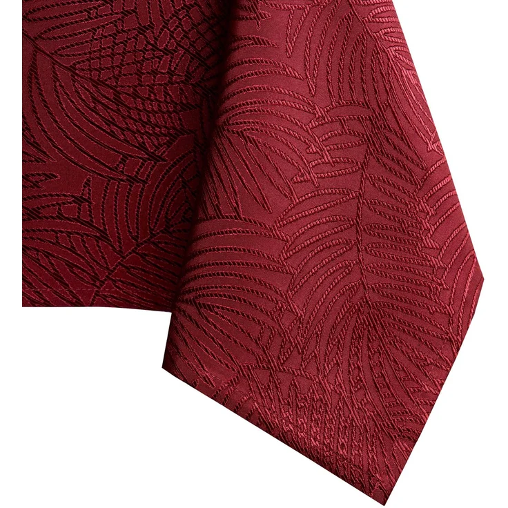 AmeliaHome Tischdecke 140x260 cm Tischtuch Tafeldecke Fleckschutz Gaia | Lotuseffekt Abwaschbar Wasserabweisend Ornament Bordeaux