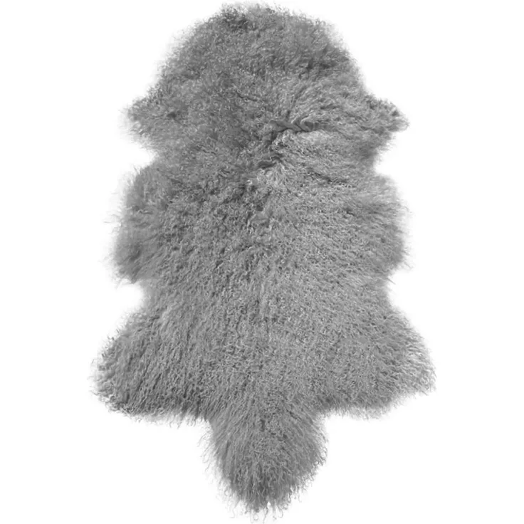 Lammfell Tibet Farbe: Grau | Größe: 90-100