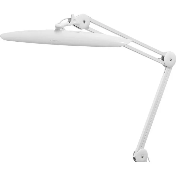 Semplix LED Arbeitslampe Tischlampe weiß (182 LED/ 3 Farben/ dimmbar/ Tischklemme)