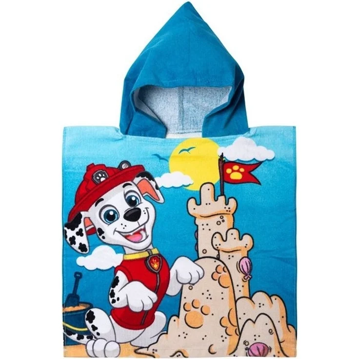 United Labels® Strandtücher Paw Patrol - Marshall und Sandburg - Badeponcho mit Kapuze – Bild 4
