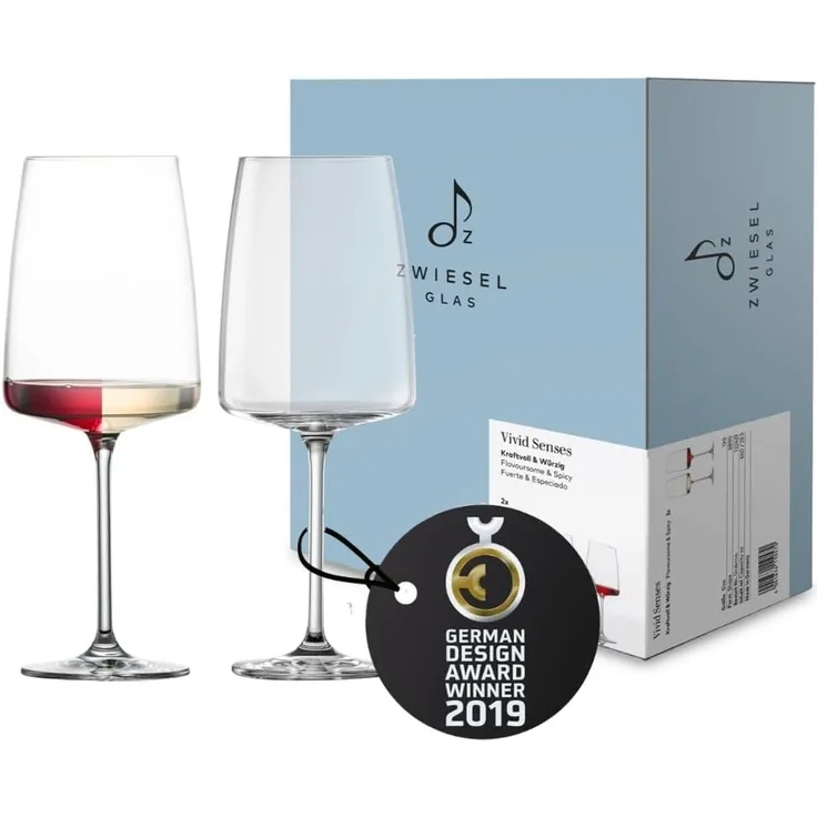 Zwiesel Glas VIVID SENSES kraftvoll & würzig Weinglas 2er Set