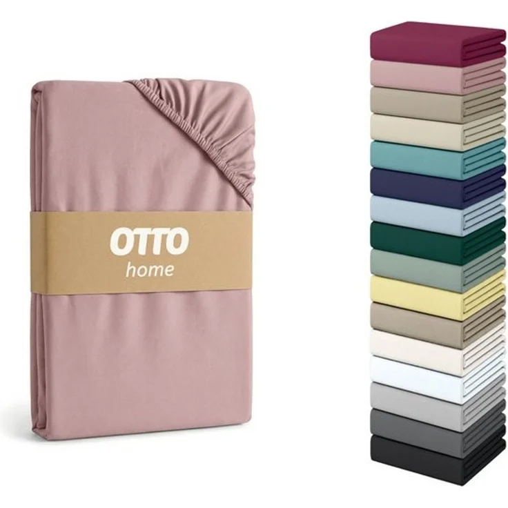 OTTO home Spannbettlaken Cremona, in PREMIUM Qualität aus 96% Baumwolle & 4% Elasthan, Single-Jersey, Gummizug: rundum, (1 Stück), Größe ab 90x200 cm, in 145g/m² sowie 180 g/m² erhältlich – Bild 4