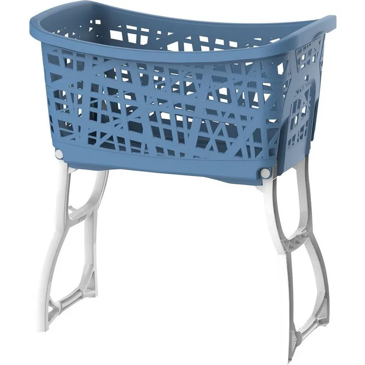 Bischof Wäschekorb, mit Standteilen, Tragegriffen, ergonomische Form