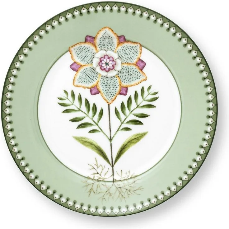 PiP Studio Frühstücksteller Lily&Lotus Light Green Frühstücksteller 21cm
