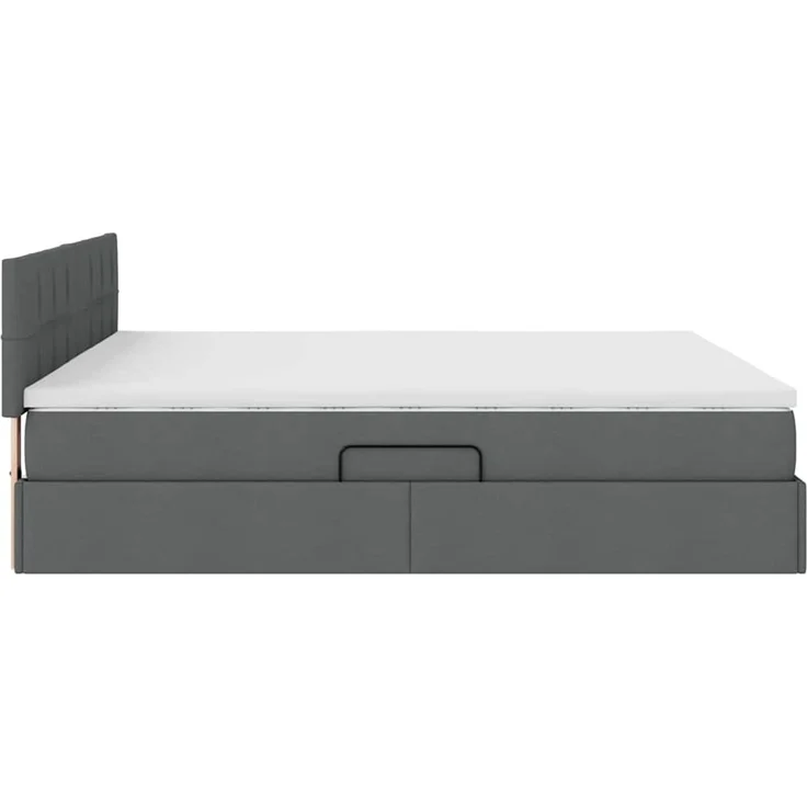 vidaXL LED-Speicherbett mit Matratze Dunkelgrau 180 x 200 cm Stoff 3371161 – Bild 11