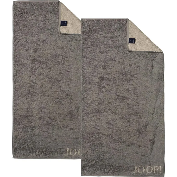 2 Stück Joop! Handtuch Classic Graphit Taupe 1600-70 50x100