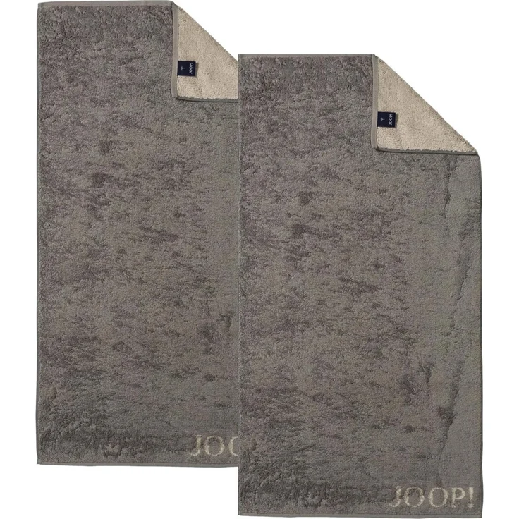 2 Stück Joop! Handtuch Classic Graphit Taupe 1600-70 50x100 – Bild 1