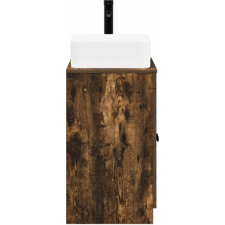 vidaXL Waschbeckenschrank Geräucherte Eiche 54 x 41 x 100 cm 3404236 – Bild 6