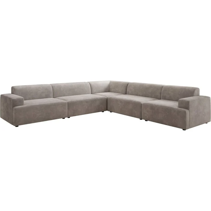 Luxusbetten24 Sofa Designer Sofa Monza Wohnlandschaft L XXL, in Samt – Bild 5