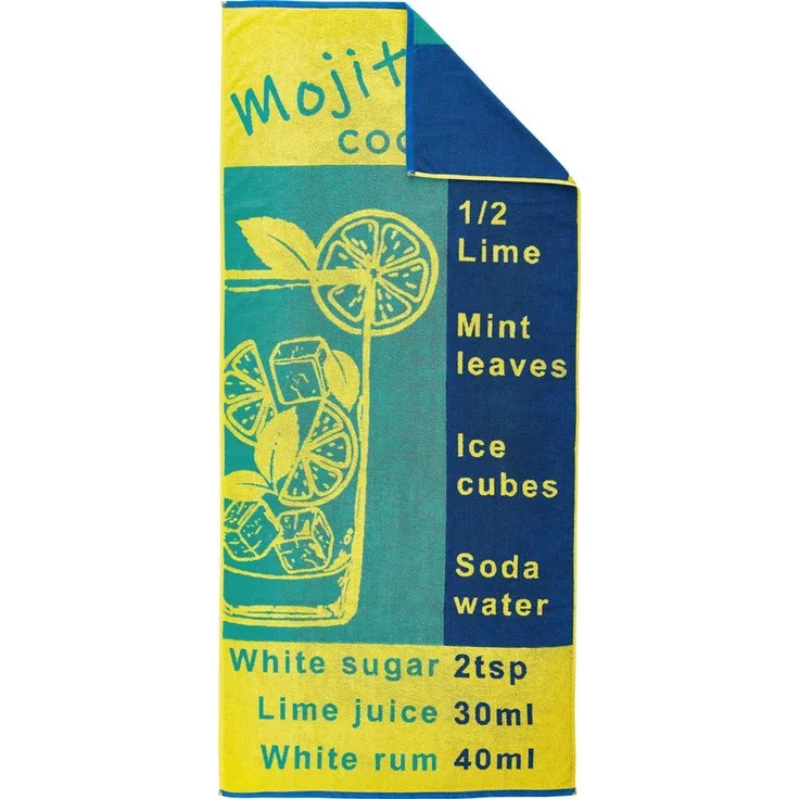 Dyckhoff Strandtuch Mojito, Zwirnfrottee (1-St), 100% Baumwolle