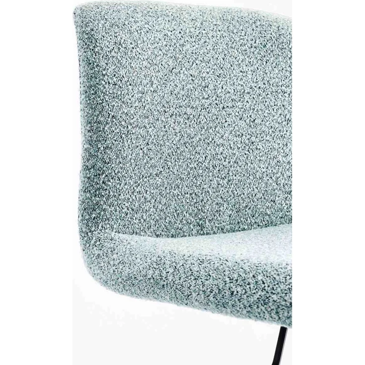 Barhocker Rafael 2er-Set, Stoff und Metall, modern höhenverstellbar, aquamarin-schwarz, gepolstert – Bild 7
