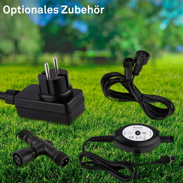 Briloner LED Außen-Bodenstrahler Kebony Connect to Shine 3er Starterset 0,6W warmweiß – Bild 8