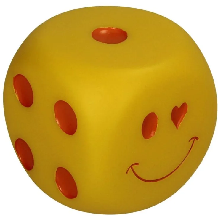 Kersten LED-Würfel „Smiley“ – Gelb Gelb
