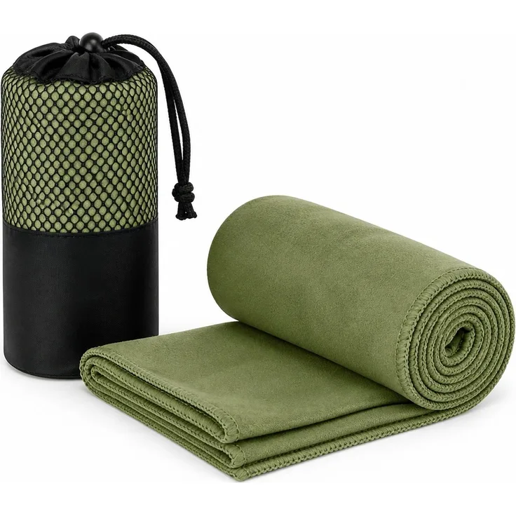 Mikrofaser-Sporthandtuch schnelltrocknend für Yoga und Fitness Grün 40 x 80 cm für Dekoration