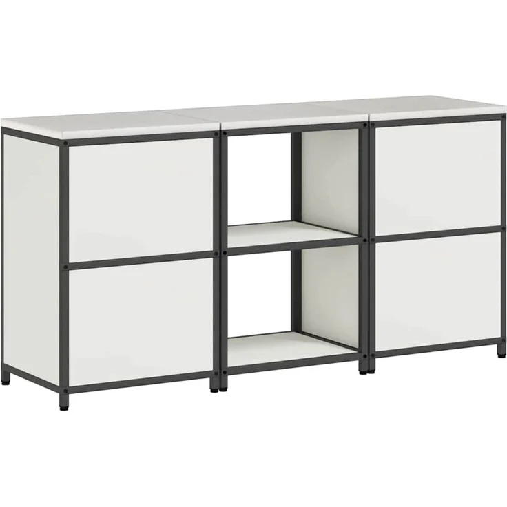 vidaXL Aufbewahrungsset für die Küche HATTEM 3 stk. Weiß 3392695 – Bild 11
