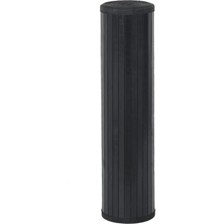 vidaXL Teppich Rechteckig Schwarz 70x100 cm Bambus 376864 – Bild 2