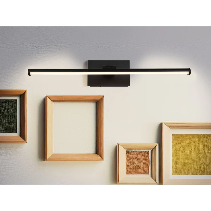 Akku Bilderlampe Schwarz kabellos zum Kleben, Breite 40cm – Bild 1