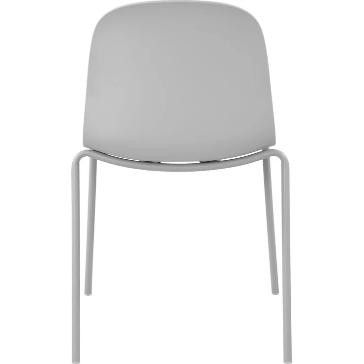 CLP Stapelstuhl Hardin mit ergonomischer Kunststoffschale und stabilem Metallgestell - Farbe:hellgrau – Bild 7