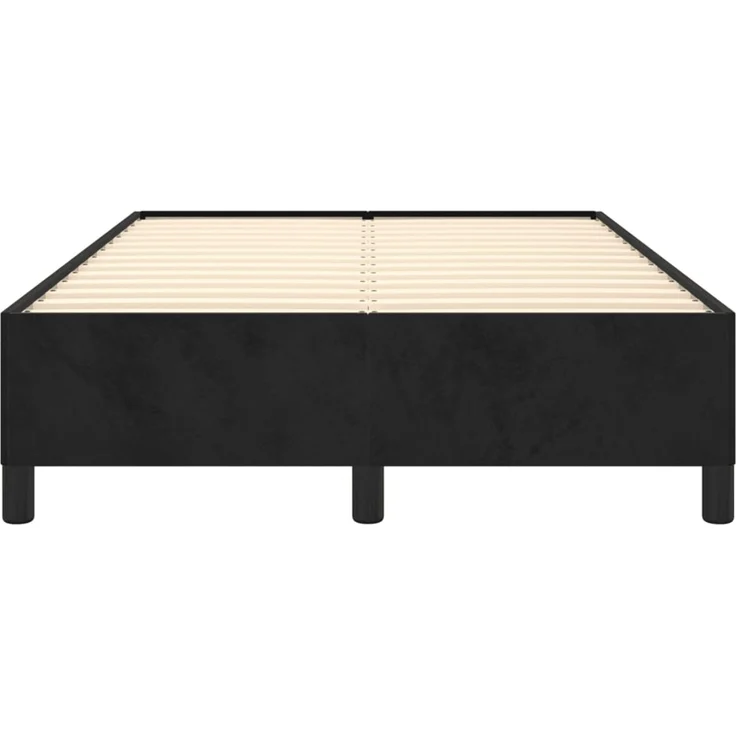 vidaXL Bettgestell ohne Matratze Schwarz 120x190 cm Samt 3269653 – Bild 5