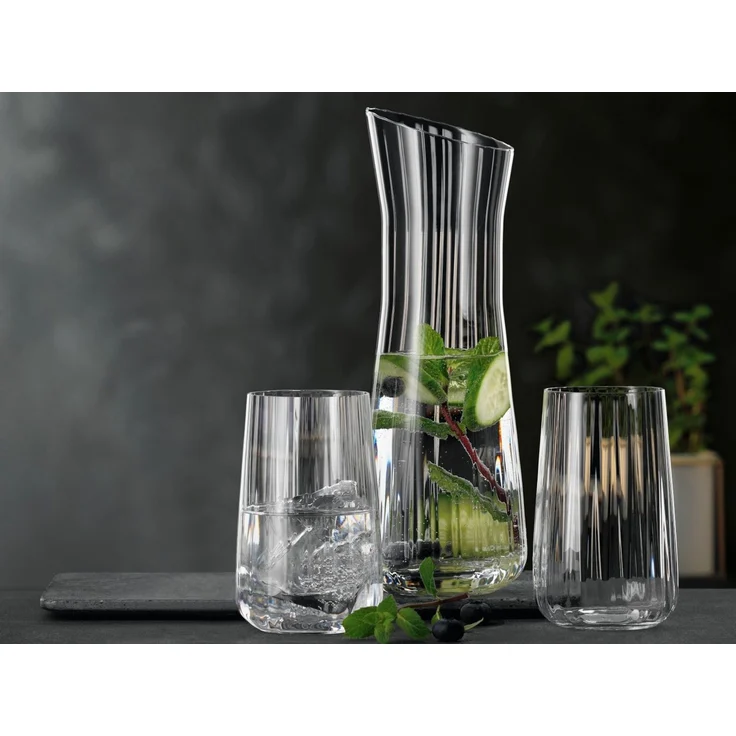 SPIEGELAU Gläser-Set Lifestyle Karaffe mit Wasserglas Set 3tlg, Kristallglas – Bild 3