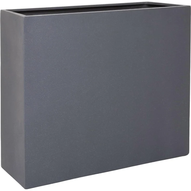 VIVANNO Pflanzkübel Fiberglas ELEMENTO Kasten - Grau Matt (1 St), 88x30x75 cm