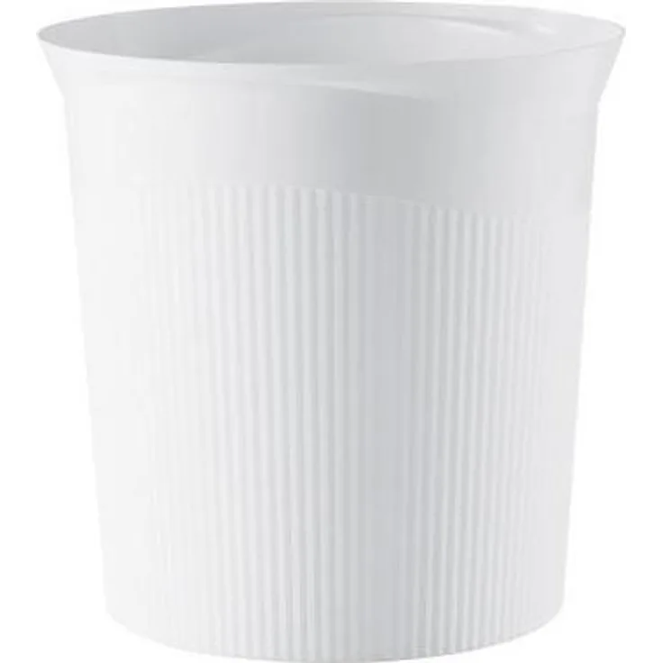 Han 'Re-Loop' Papierkorb, 100% Recyclingmaterial, 13 Liter, Weiß