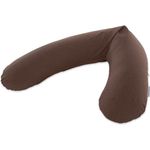 Theraline Stillkissen 190cm inkl. Bezug Melange kastanie Mikroperlenfüllung