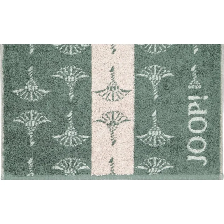 JOOP! Duschtuch - Divided, Cornflower, Wendetuch, Walkfrottier, Baumwolle Salbei 80x150 cm – Bild 2