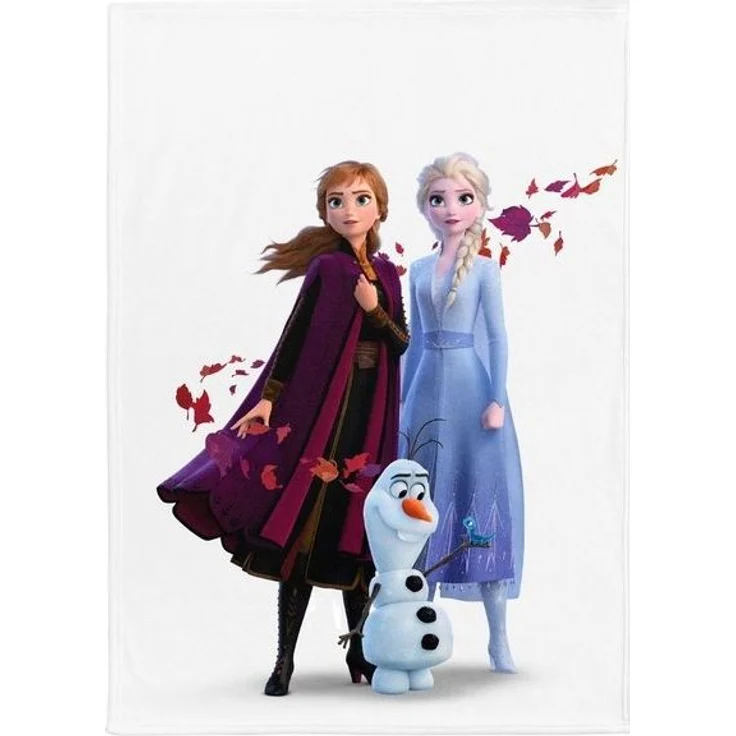 Kinderdecke Eiskönigin Disney 130x170 cm, weich und kuschelig, Coral Fleece-Decke, MTOnlinehandel, Sofadecke passend zur Anna & Elsa Bettwäsche, Überwurf, Tagesdecke – Bild 4