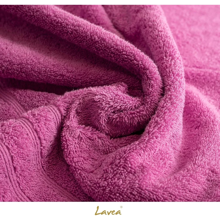 Lavea Handtücher Bali Handtuch 50x100 cm, Sporthandtuch, Fitness-Handtuch, Weiches Bio-Baumwollfrottee (1-St), pflegeleicht, GOTS-zertifiziert, extra saugstark mit 500g/m² – Bild 5