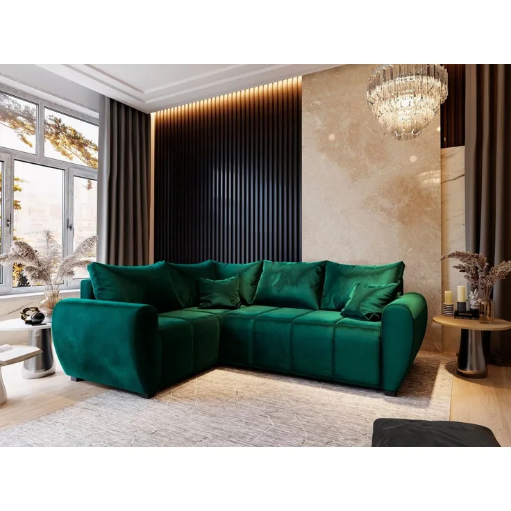 Masseno Ecksofa MADISON mit Schlaffunktion L-Form, Sofa mit Bettkasten
