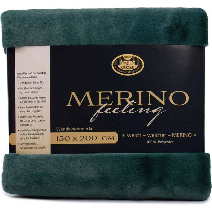 Wohndecke Merino Wendewohndecke, Gözze, kuschelig weich – Bild 3