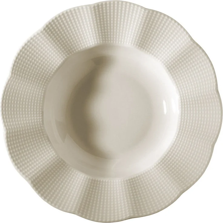 Hermia Concept 'MLN24Y2740694' Tafelservice (24-teilig), Creme, 25 x 25 x 2 cm – Bild 3