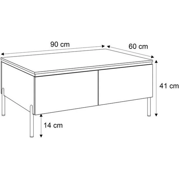Lookway Couchtisch AURORA KASCHMIR mit Stauraum – Bild 4