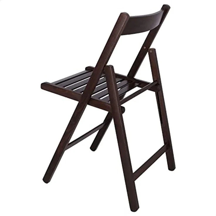 Mueblear 19016 Klappstuhl aus Holz, 43 x 46 x 79 cm Wenge – Bild 5