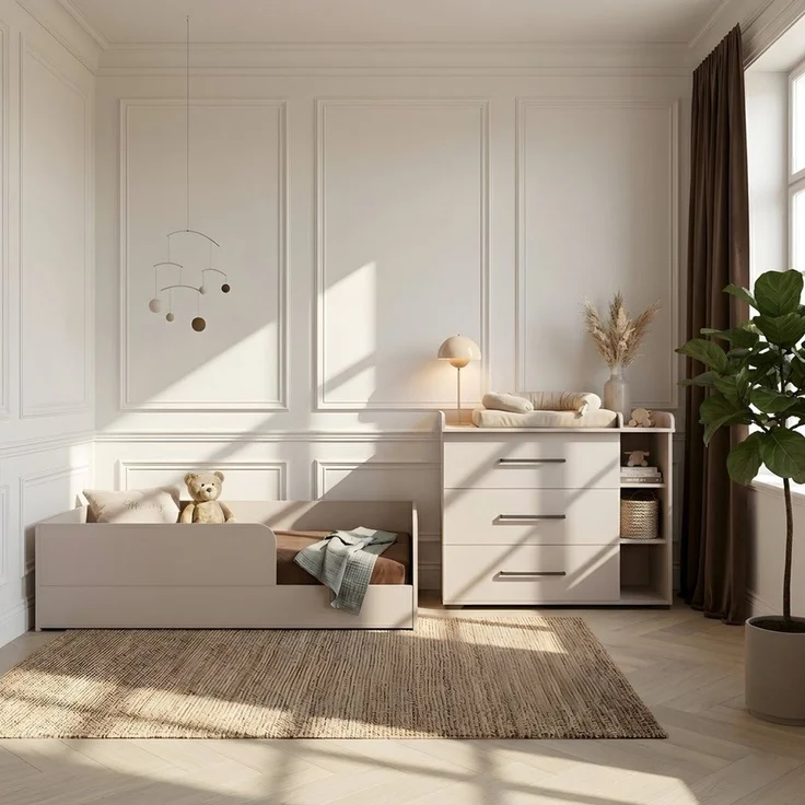 arthur berndt Kinderbett Essentials Bodenbett, 90x200cm für eine perfekte Einschlafbegleitung – Bild 2
