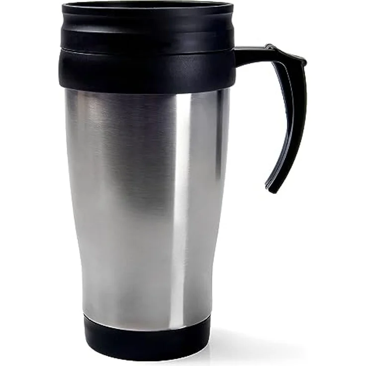 Goods+Gadgets Thermobecher Thermobecher Coffee to Go 400 ml – Edelstahl Isolierbecher mit Deckel, To-Go Mehrweg Iso-Tasse Kaffeebecher – Bild 1