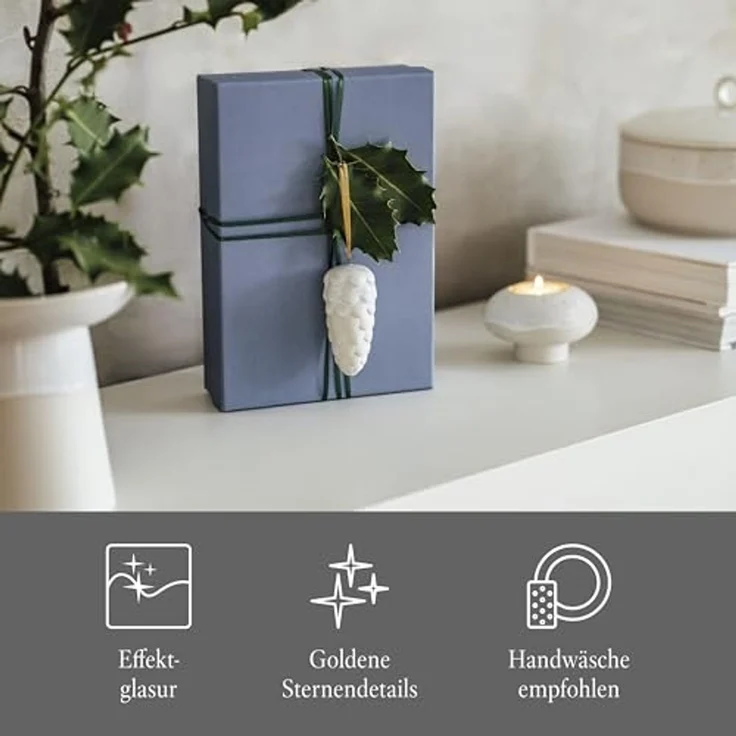 like. by Villeroy & Boch Winter Glow Ornament Tannenzapfen A U S L A U F ! – Bild 6