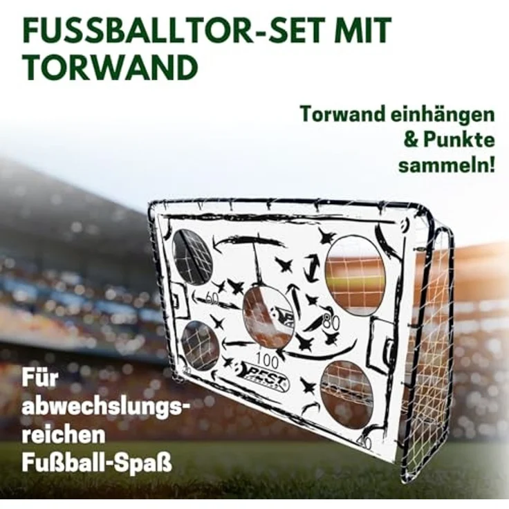 Best Sporting Fußballtor Fußballtor TAKTIK (Set, 4 St, inklusive Torwand, Ball und Ballpumpe) – Bild 2