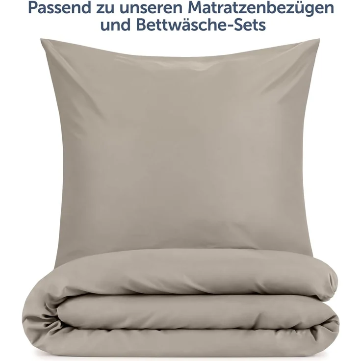 Blumtal Kissenbezüge aus gebürstetem Mikrofaser-Gewebe - Oeko-TEX zert. Kissenbezüge, (2 Stück), mit Reißverschluss oder Verschlusslasche – Bild 5