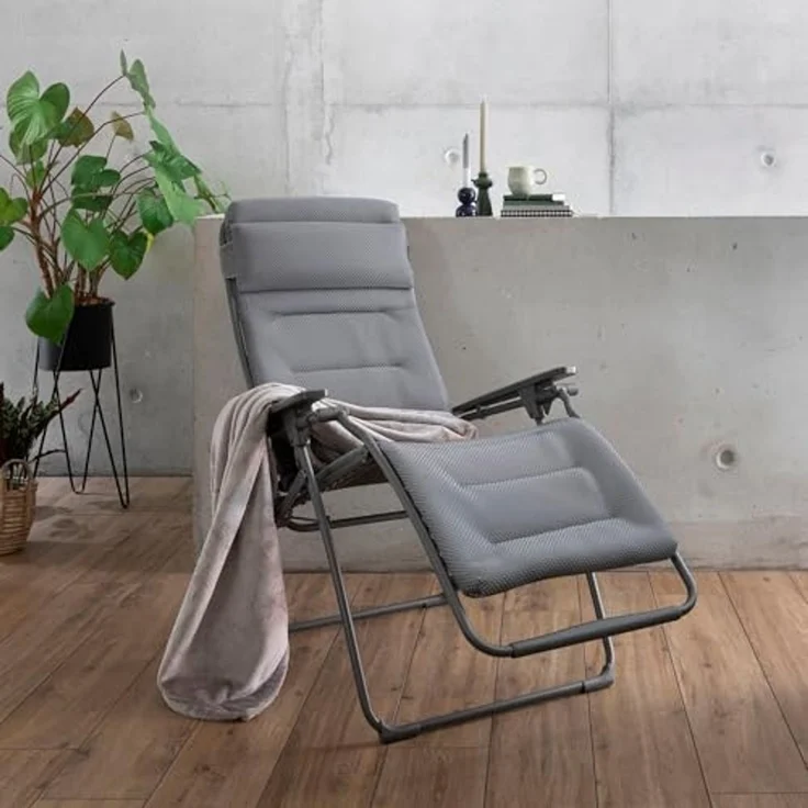 Lafuma Futura BeComfort® Relaxliege Silver Titane Sonnenliege LFM3130.8901 – Bild 6
