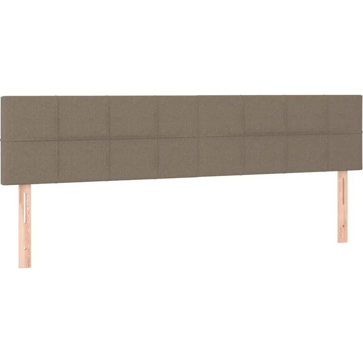 vidaXL Kopfteile 2 Stk. Taupe 100x5x78/88 cm Stoff 346092 – Bild 2
