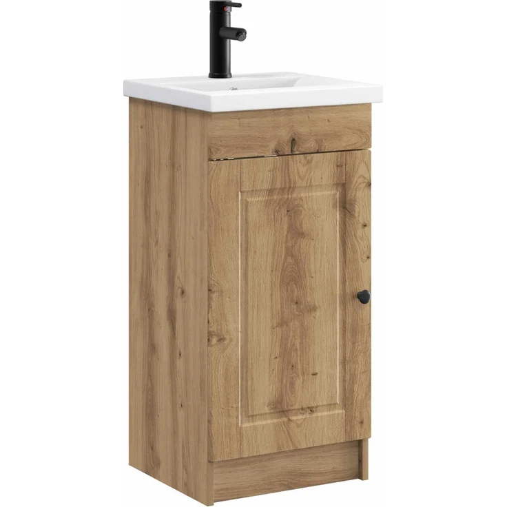vidaXL Badezimmerschrank mit Waschbecken Artisan-Eiche 890063 – Bild 1
